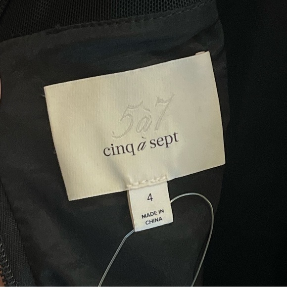 Cinq à Sept Ruched Mesh Dress - Picture 4 of 4